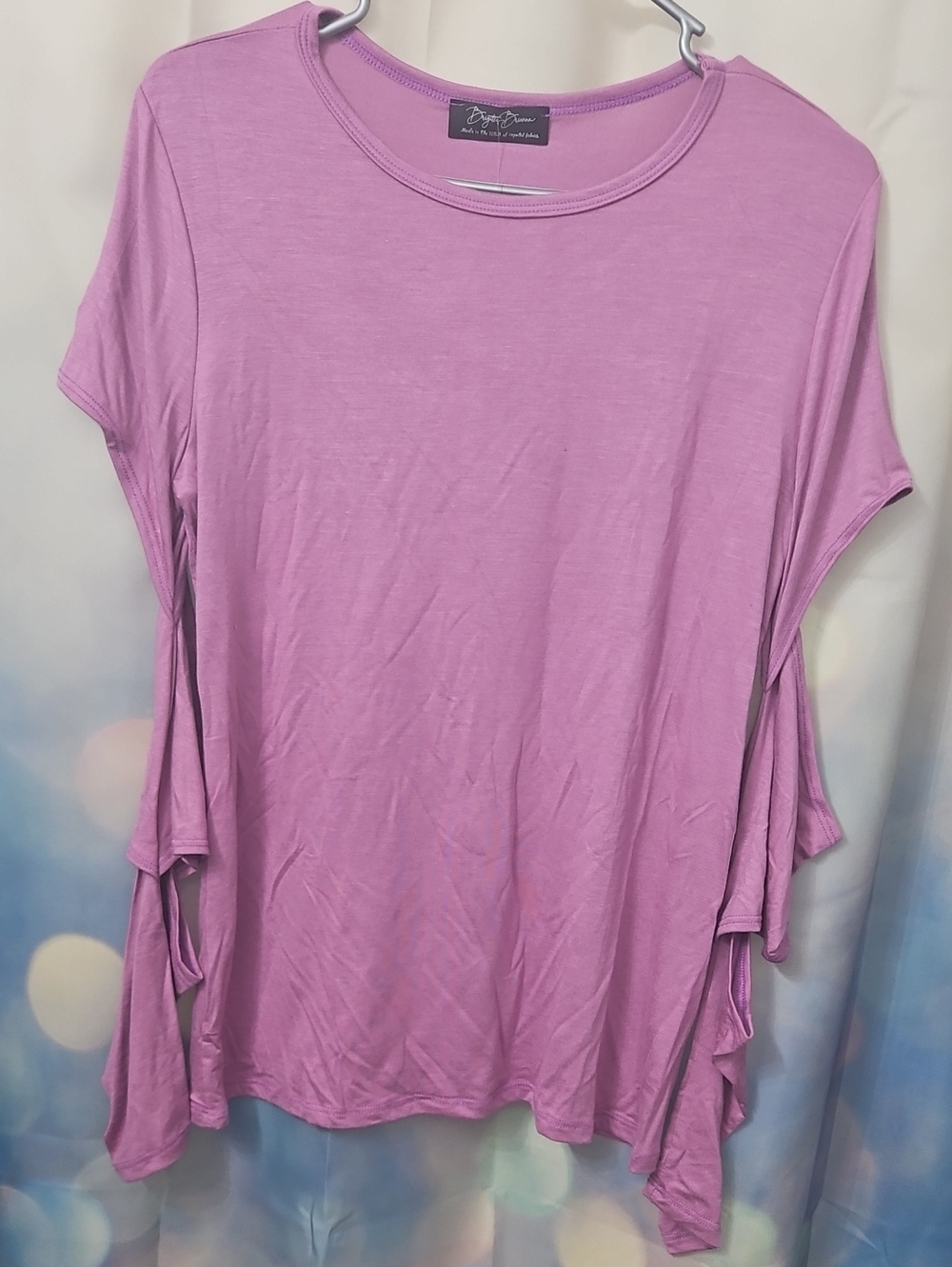 Bryn Walker Relaxed Cut Out Sleeves, Slendering Tunic in Light Lavender Pink